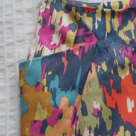 Multicoloured structural silk skirt - Picture 3 of 5